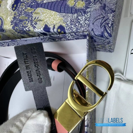 QC Christian Dior 30 Montaigne Reversible Belt