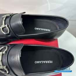 QC Salvatore Ferragamo Gancini Bit Loafers