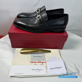 QC Salvatore Ferragamo Gancini Bit Loafers