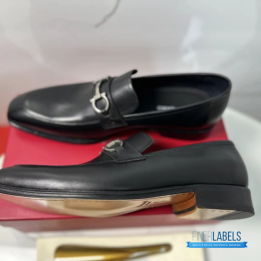QC Salvatore Ferragamo Gancini Bit Loafers