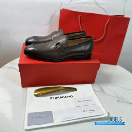 QC Salvatore Ferragamo Florio Gancini Loafers