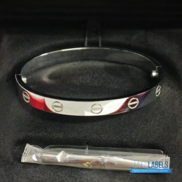 QC Cartier Love Bangles in White Gold