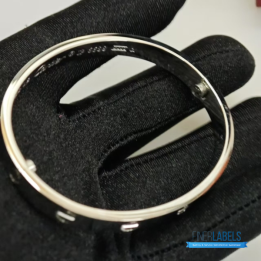 QC Cartier Love Bangles in White Gold