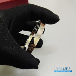 QC Cartier Love Bangles in White Gold