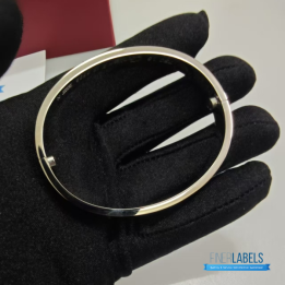 QC Cartier Love Bangles in White Gold