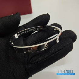 QC Cartier Love Bangles in White Gold
