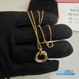 QC Cartier Trinity Pendant Necklace