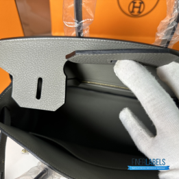 QC Hermes Birkin in Gris Meyer Togo Leather