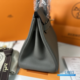 QC Hermes Birkin in Gris Meyer Togo Leather