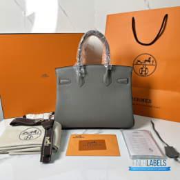 QC Hermes Birkin in Gris Meyer Togo Leather
