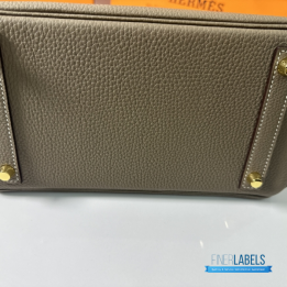 QC Hermès Birkin 25 in Etoupe Togo Leather