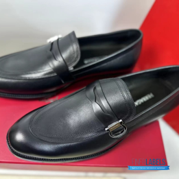 QC Salvatore Ferragamo Gancini ornament Loafers