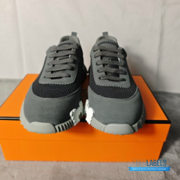 QC Hermès Bouncing Sneakers in Grey