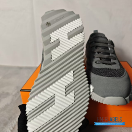 QC Hermès Bouncing Sneakers in Grey