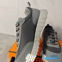 QC Hermès Bouncing Sneakers in Grey