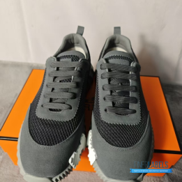 QC Hermès Bouncing Sneakers in Grey