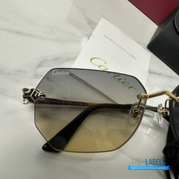 QC Cartier Panthère de Cartier Rimless Sunglasses