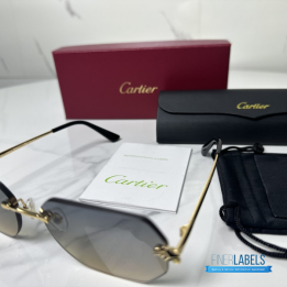 QC Cartier Panthère de Cartier Rimless Sunglasses