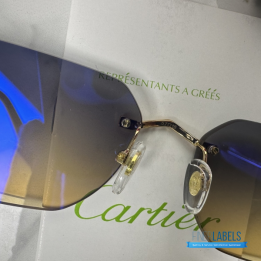 QC Cartier Panthère de Cartier Rimless Sunglasses