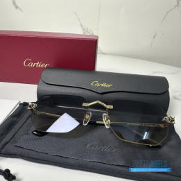 QC Cartier Panthère de Cartier Rimless Sunglasses