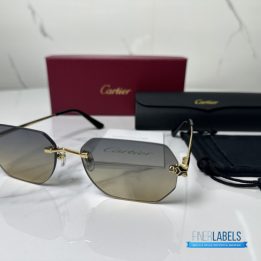 QC Cartier Panthère de Cartier Rimless Sunglasses