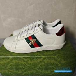 QC Gucci Ace Low-Top Sneakers