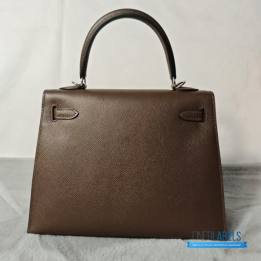 QC Hermès Kelly Bag Dark Brown Epsom Leather