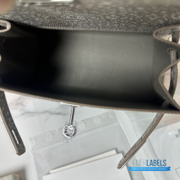 QC Hermès Mini Kelly II in Ombré Lizard Skin with Palladium Hardware