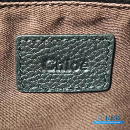 QC Chloé Marcie Top Handle Bag in black textured leather