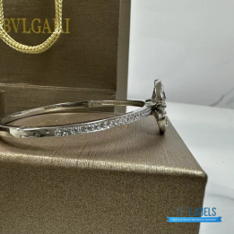 QC Bvlgari Fiorever 18k White Gold and Diamond Bracelet