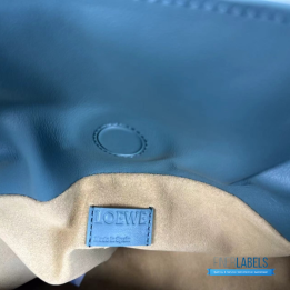 QC Loewe Flamenco Clutch Bag in Green Leather