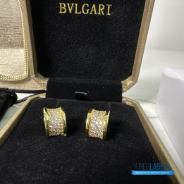 QC Bvlgari B.zero1 Yellow Gold Hoop Earrings