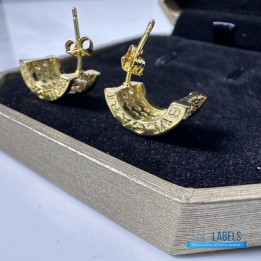 QC Bvlgari B.zero1 Yellow Gold Hoop Earrings