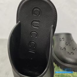 QC Gucci Rubber GG Monogram Perforated Elea Platform Sandals