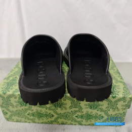 QC Gucci Rubber GG Monogram Perforated Elea Platform Sandals