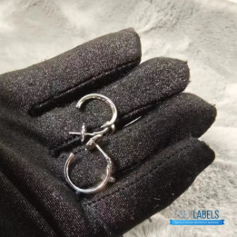 QC Cartier Juste Un Clou hoop earrings in white gold