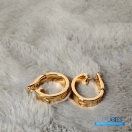 QC Cartier Love Hoop Earrings the signature screw motif