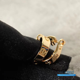QC Cartier Love Hoop Earrings the signature screw motif
