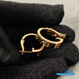 QC Cartier Love Hoop Earrings the signature screw motif