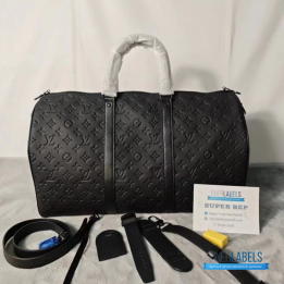 QC Louis Vuitton Keepall Bandoulière 50 Monogram Shadow Bag