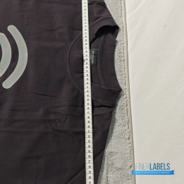 QC Balenciaga Lo_ve T-shirt in black featuring a wifi signal logo