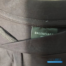 QC Balenciaga Lo_ve T-shirt in black featuring a wifi signal logo