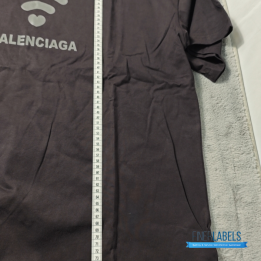 QC Balenciaga Lo_ve T-shirt in black featuring a wifi signal logo