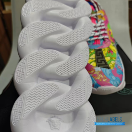 QC Versace Chain Reaction Fluo Barocco Sneakers