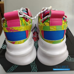 QC Versace Chain Reaction Fluo Barocco Sneakers