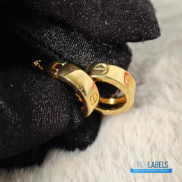 QC Cartier Love Hoop Earrings