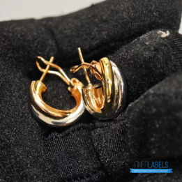 QC Cartier Trinity Hoop Earrings