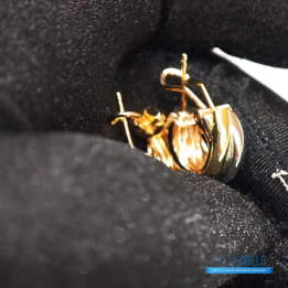 QC Cartier Trinity Hoop Earrings