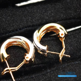 QC Cartier Trinity Hoop Earrings