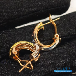 QC Cartier Trinity Hoop Earrings